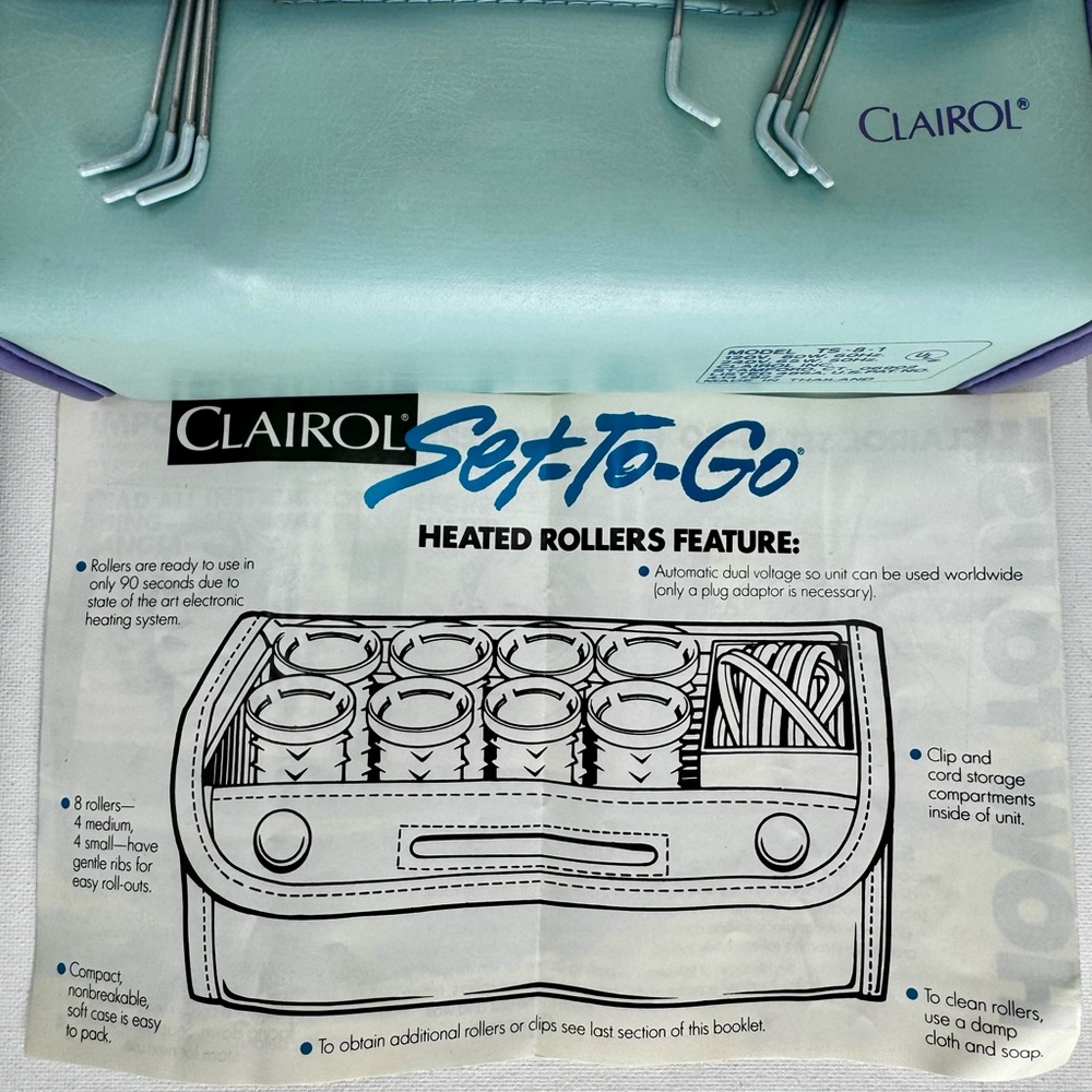 Clairol Set-To-Go Hair Roller Kit - Purple and White - Picture 17 of 17